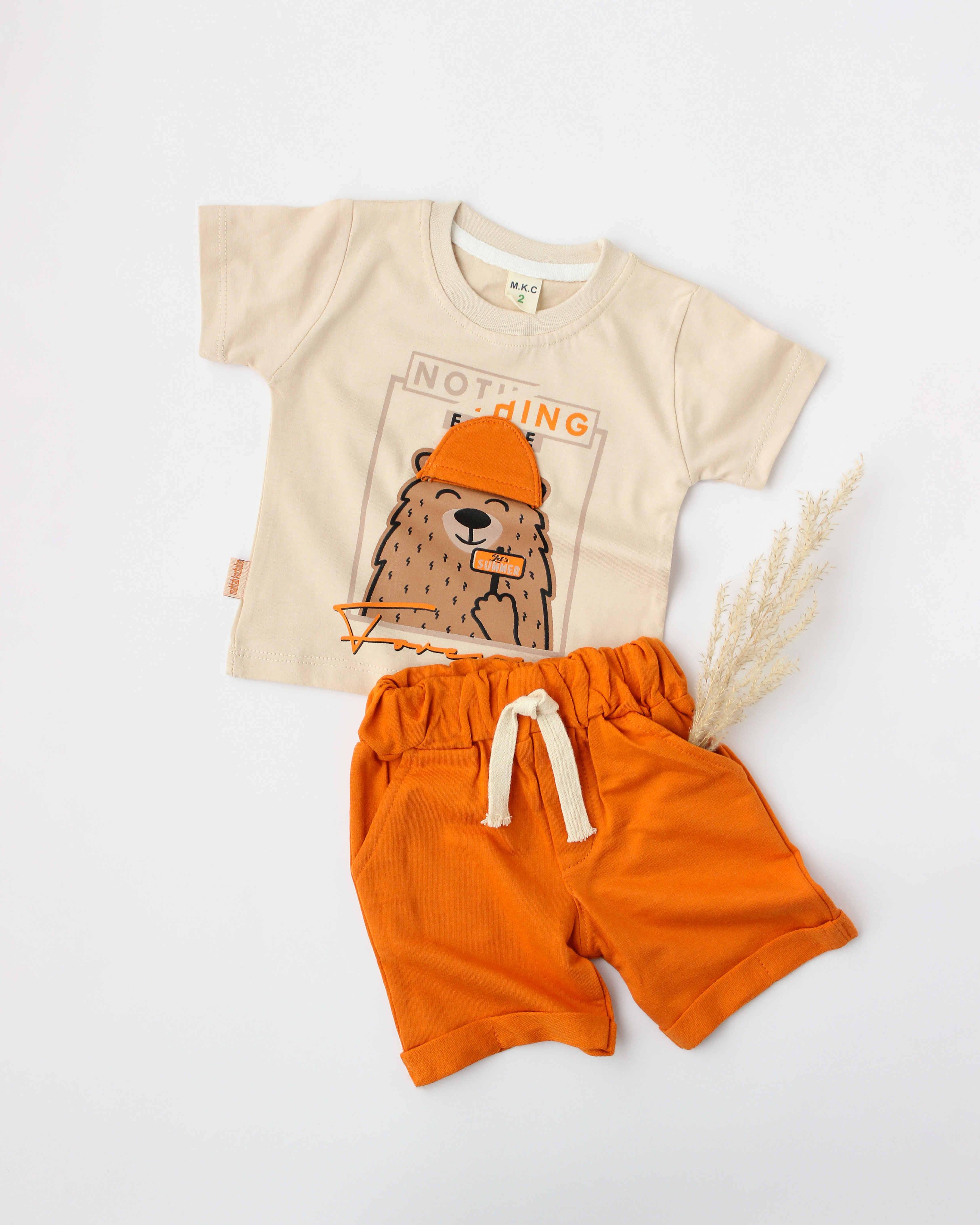 ست تیشرت و شلوارک بچه‌گانه طرح خرس