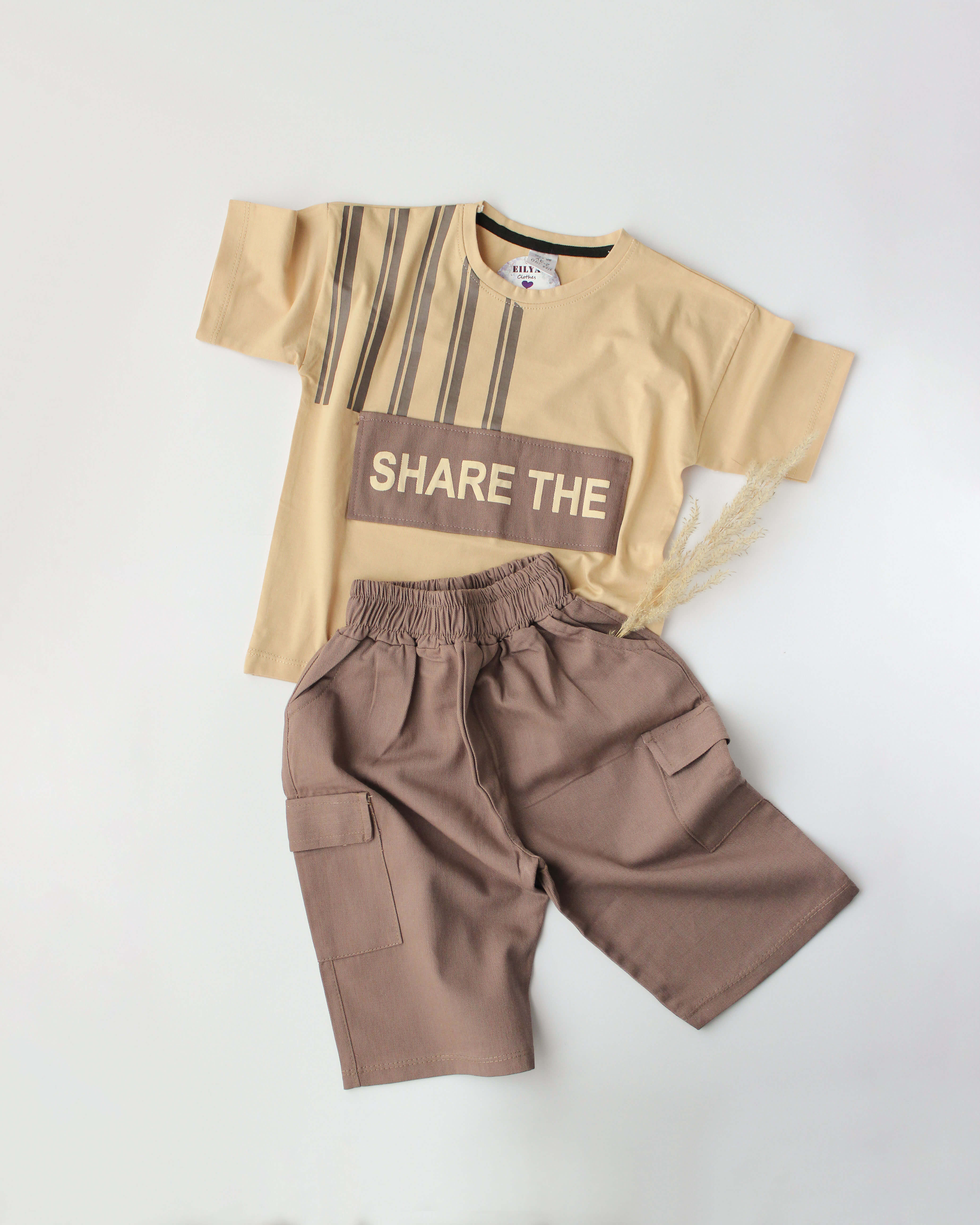 ست تیشرت شلوارک اسپرت پسرانه